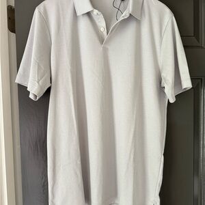 Theory Light Gray Polo Shirt